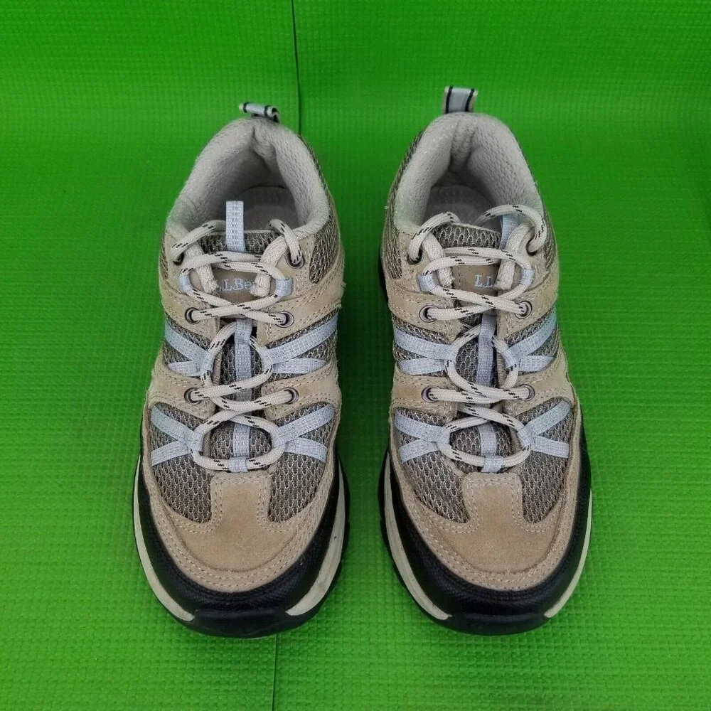 ✅LL Bean Trail Model 4 Hiking Sneakers Brown Leather Ventilated Women's 6M🌎 - Picture 8 of 12